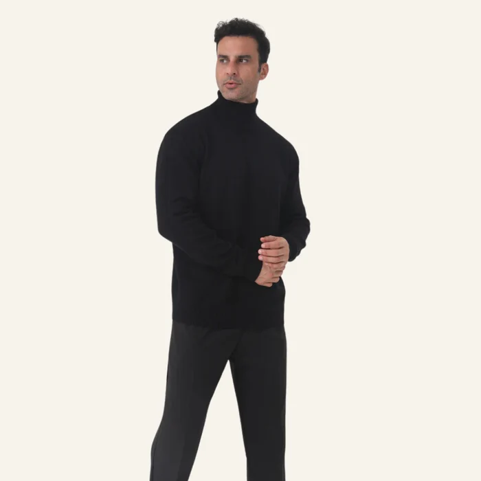 Old Money High-Neck Men's Pullover Sweater – Milani