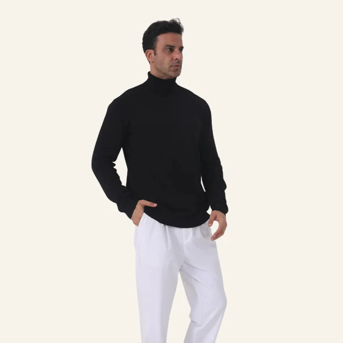 Old Money High-Neck Men's Pullover Sweater – Milani