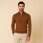 Verri Men's High-Neck Zip Sweater