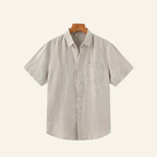 Old Money Milford Men's Linen Shirt by Aventri