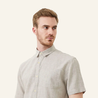 Old Money Milford Men's Linen Shirt by Aventri