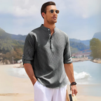 Ascot Men’s Striped Linen Shirt – Old Money