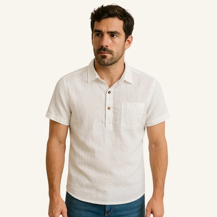 Salerno Men’s Linen Polo Shirt