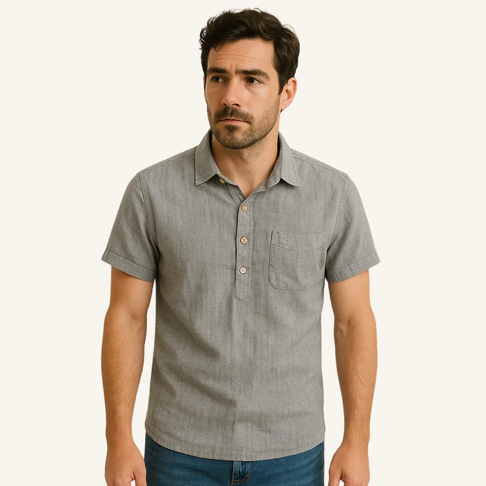Salerno Men’s Linen Polo Shirt