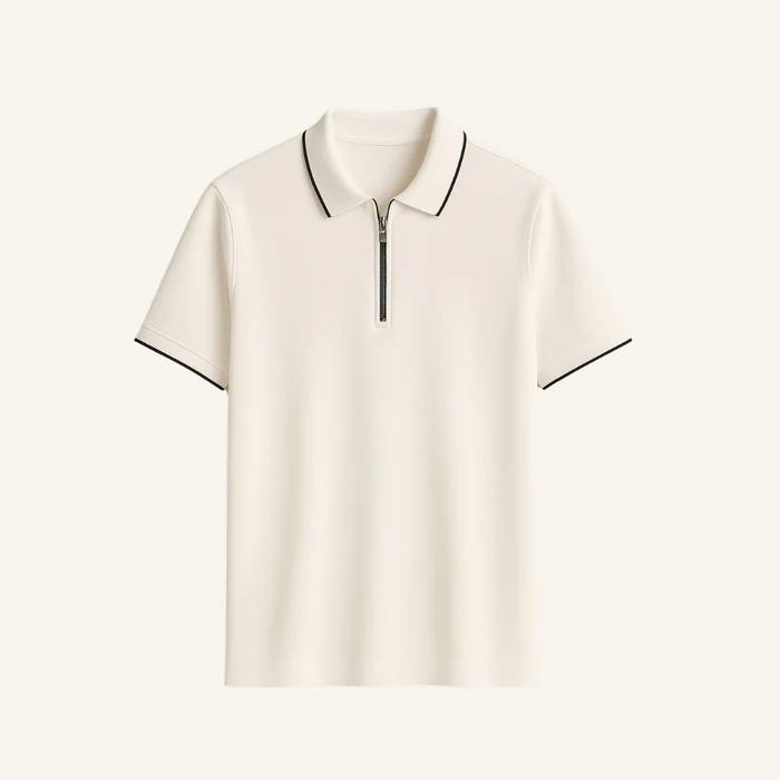 Manttan Old Money Zip Polo Shirt