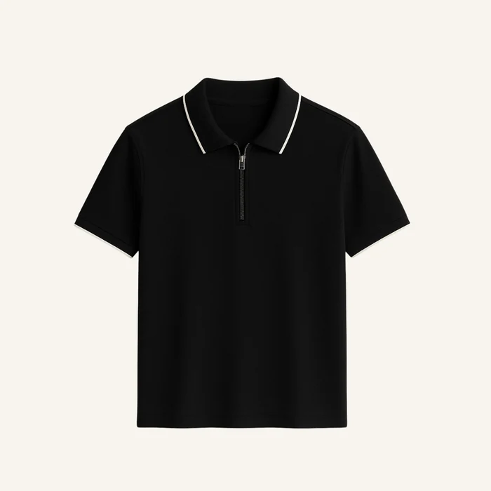 Manttan Old Money Zip Polo Shirt