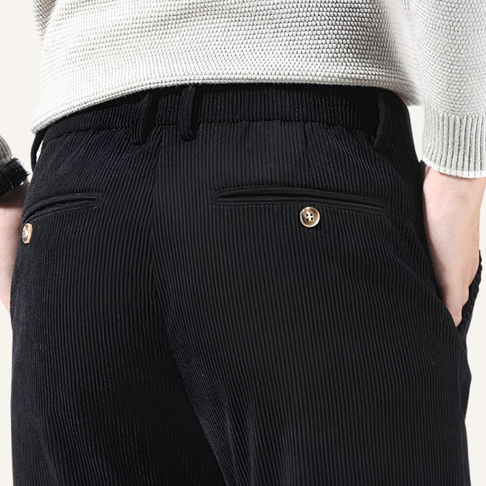 Versailles Men’s Slim Fit Velvet Trousers