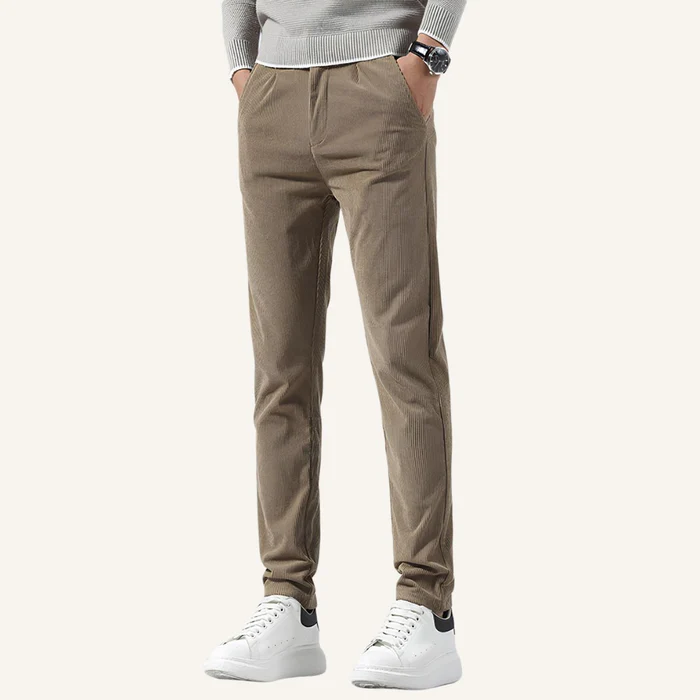 Versailles Men’s Slim Fit Velvet Trousers