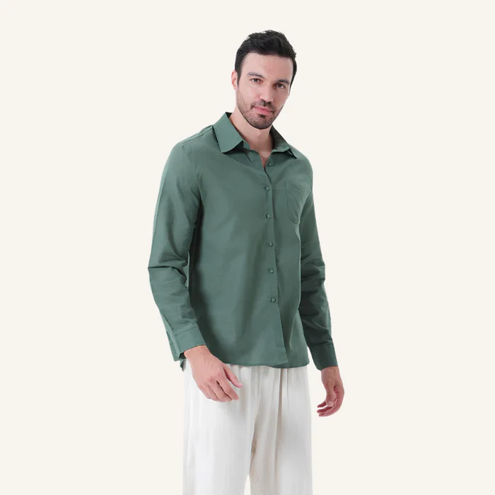 Men’s Milford Long-Sleeve Linen Shirt