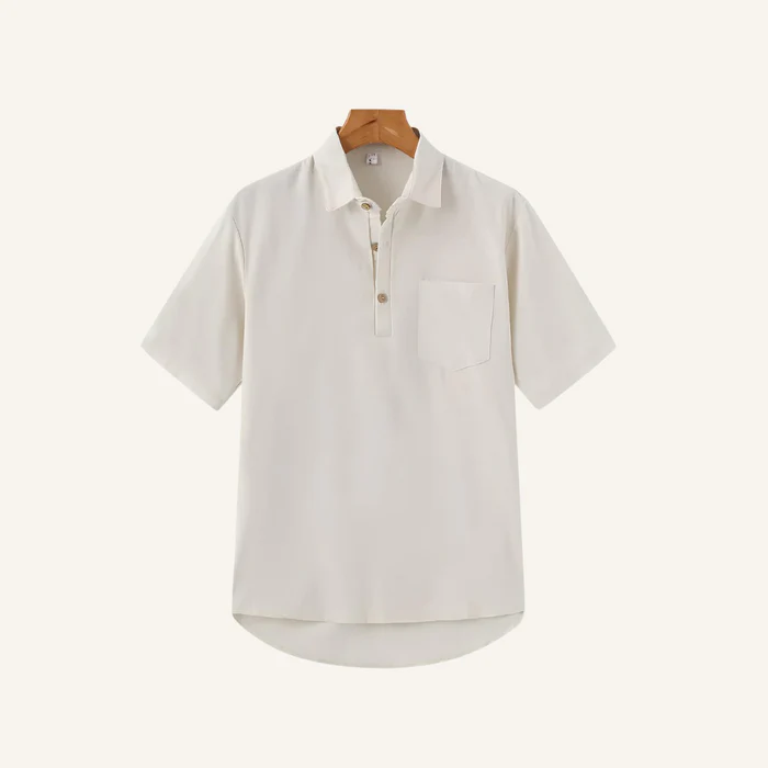 Casablanca Linen Polo Shirt