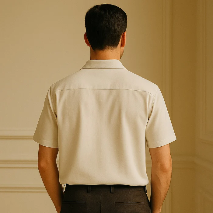 Casablanca Linen Polo Shirt
