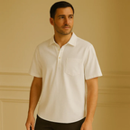 Casablanca Linen Polo Shirt
