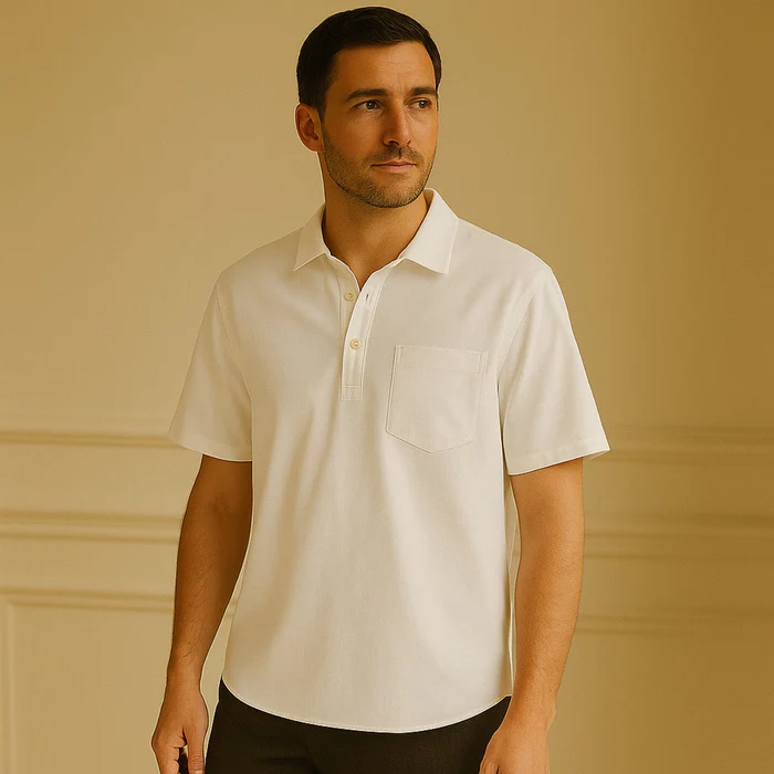 Casablanca Linen Polo Shirt