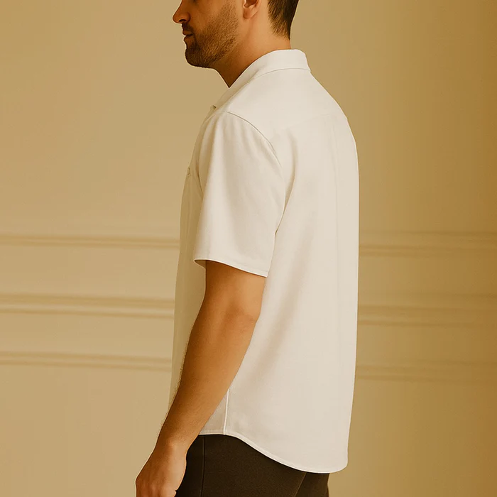 Casablanca Linen Polo Shirt