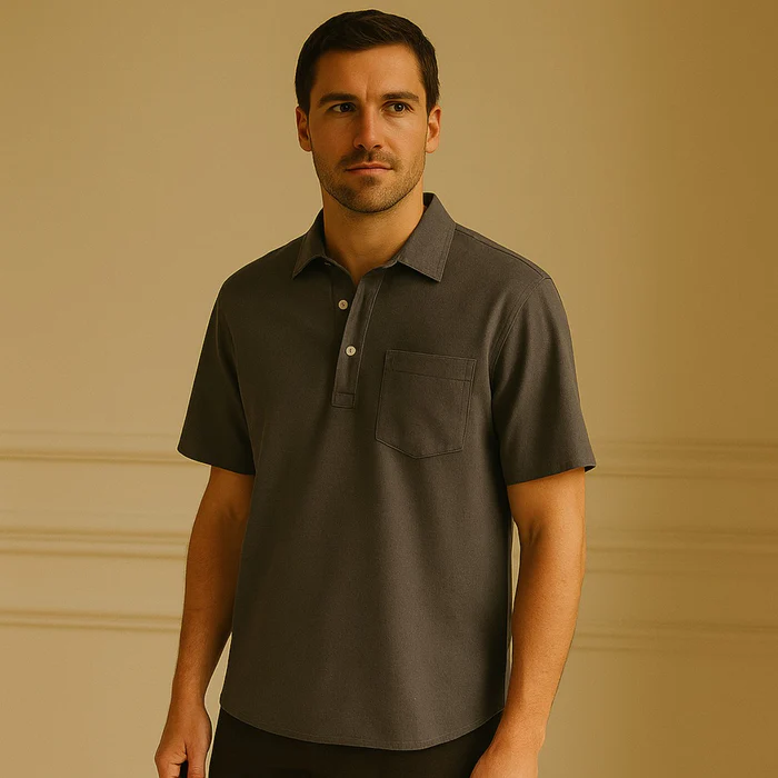 Casablanca Linen Polo Shirt