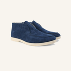 Tuccili Men’s High-Top Suede Loafer Moccasins