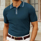 Ribbed Polo Shirt Loreanni