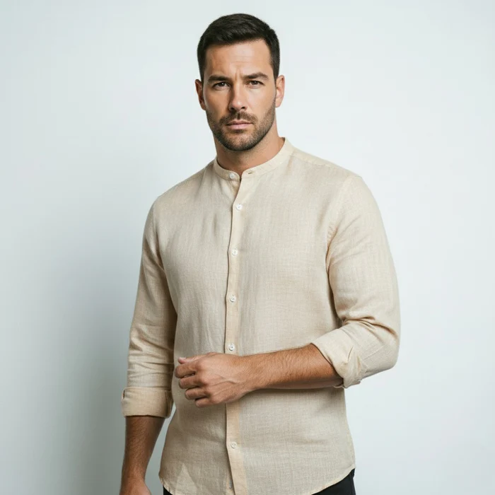 Varenne Long Sleeve Linen Shirt